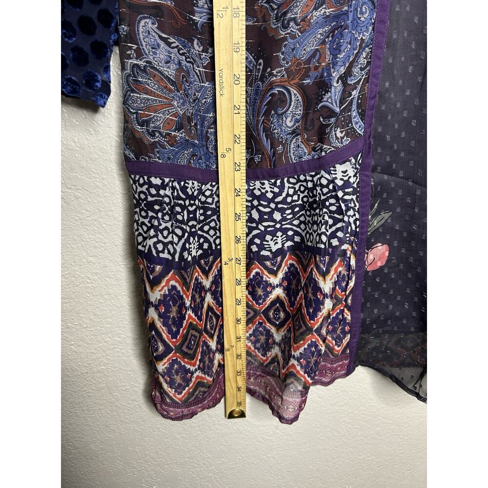 Soft Surroundings Embellished Patchwork Tunic Top… - image 4